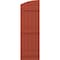 Ekena Millwork Americraft 5-Board (3 Batten) Wood Joined Board-n-Batten Shutters w/Ellipt Top, ARW401BE518X77CLH, PR ARW401BE518X77CLH - alternate 3